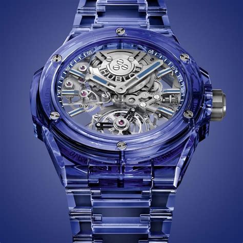 hublot big bang tourbillon n|Hublot full sapphire tourbillon.